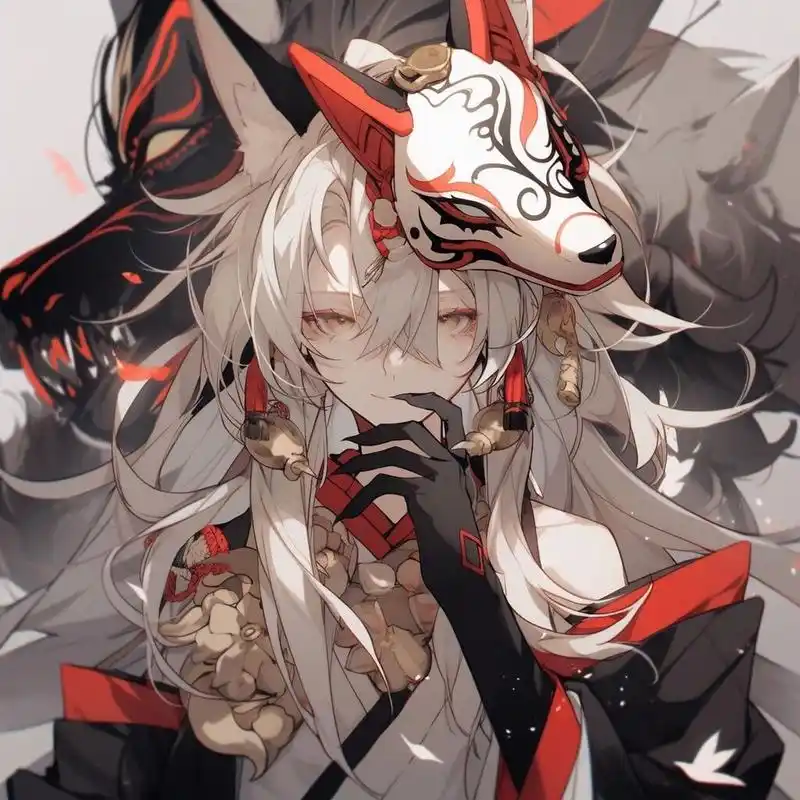 狐狸来了,狐妖少年系列头像,阴阳师风格!