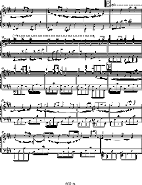 知足纯正钢琴版钢琴谱钢琴曲五月天