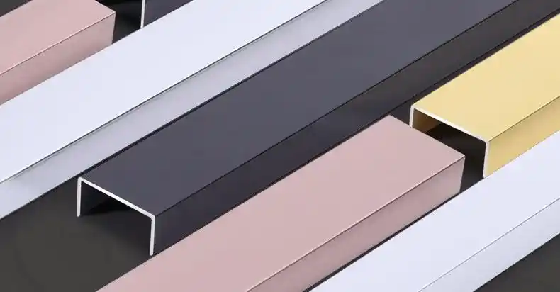 定制铝合金u型条吊顶扣条u型槽条包边条背景墙装饰线条金属压条收边条