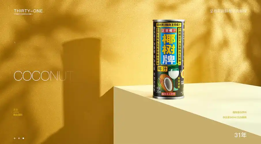 椰树牌椰汁创意摄影极简艺术国民品牌商业摄影