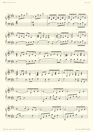 the rain (简单版)-久石让小提琴谱