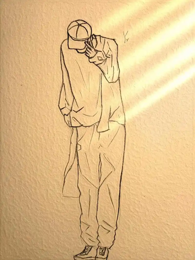 就保持无感.#临摹 #手绘 #王一博#这就是街舞#铅笔画 - 抖音