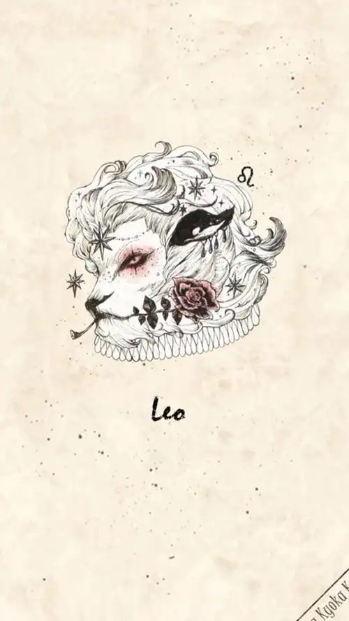 iphone壁纸 平铺 星座 狮子座