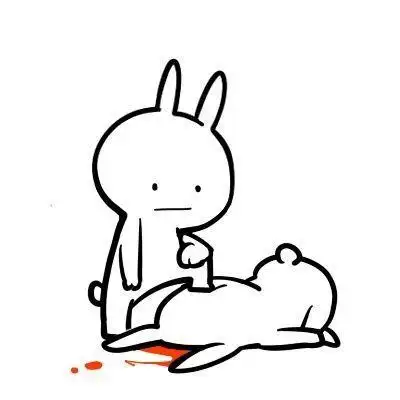 搞笑打人的简笔画