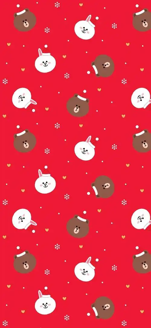 可爱壁纸高清卡通简约白色(可爱风卡通平铺壁纸)(2)