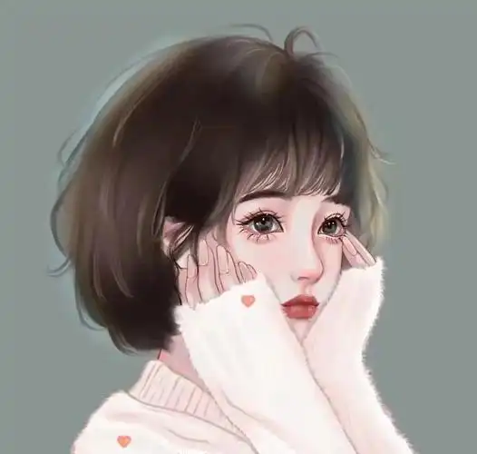 一组超级好看的简约短发女生头像,青春,女神,知性,性感等不同风格