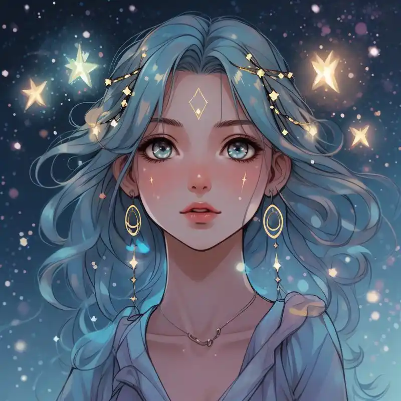 水瓶座头像女生版78可爱梦幻星空风90