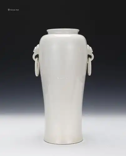 民国 德化窑白瓷双兽耳瓶】拍卖品_图片_价格_鉴赏_清代单色釉瓷器