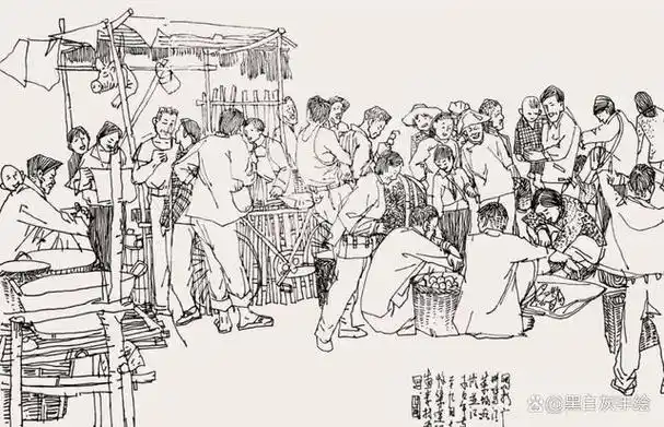 八十年代的场景速写,怀旧时光