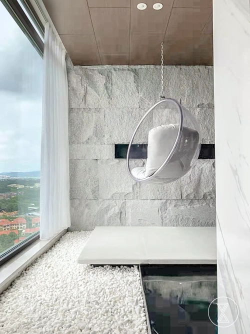 现代轻奢实景 别墅设计 室内水景 成都锦霖设计工作室