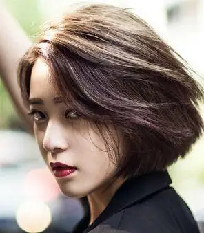 直发发型,短发发型