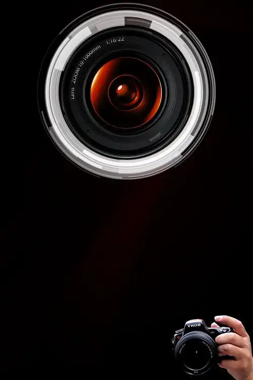 专业摄影黑色简约招生海报 - 当图网