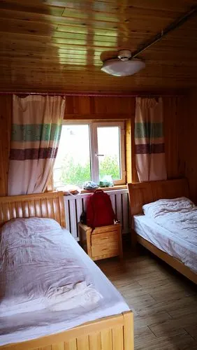 我们入住的小木屋内部设施.很干净.