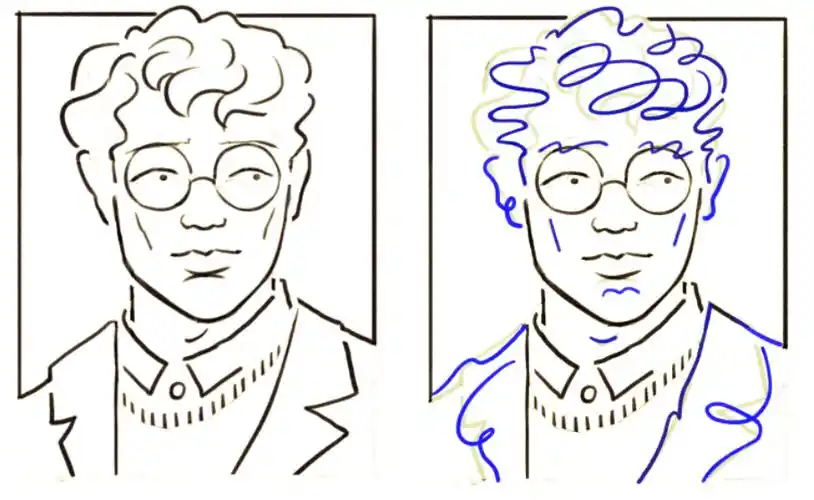 一根有意思的线条是怎么画的