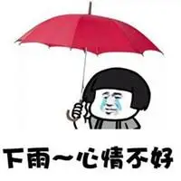 关于下雨的表情包_微信头像图片大全