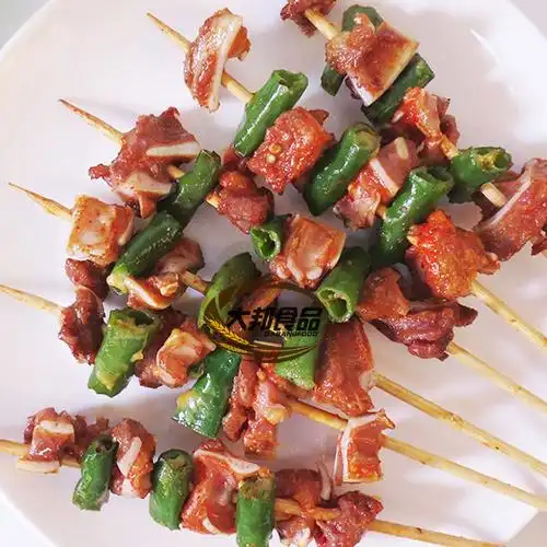 火辣青椒脆骨 烧烤脆骨串 20串/袋 猪脆骨串自助食材猪软骨月