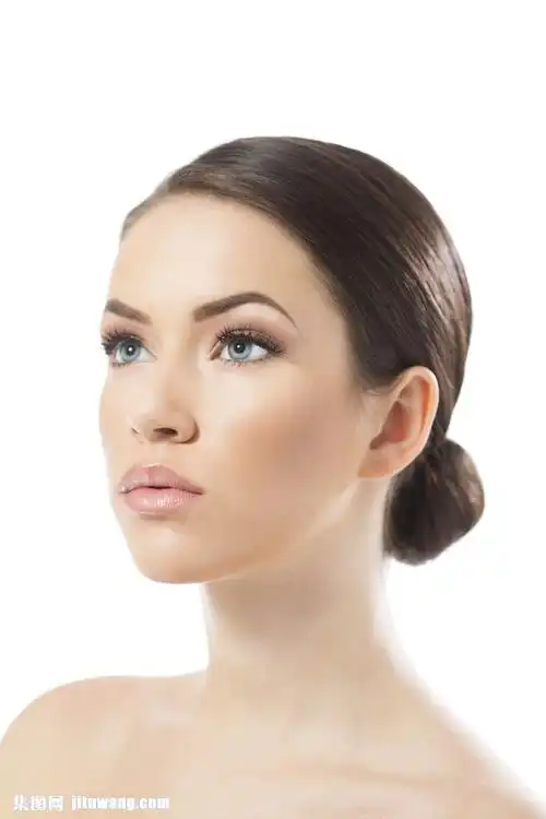 美容模特脸部特写