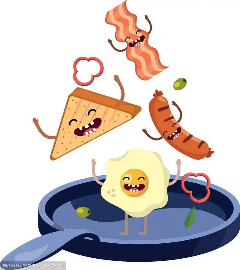 美味美味的食物卡通