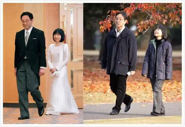 清子公主嫁给政府职员黑田庆树之后,冠夫姓,改名黑田清子,自动脱离