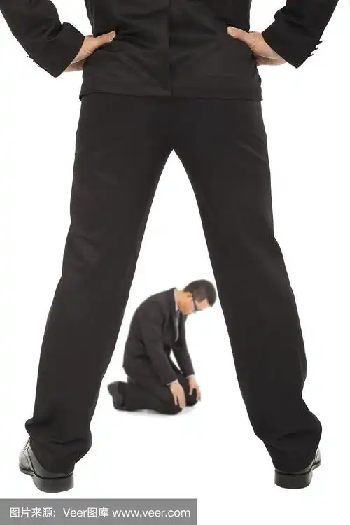 跪着,男商人,问题,膝,垂直画幅