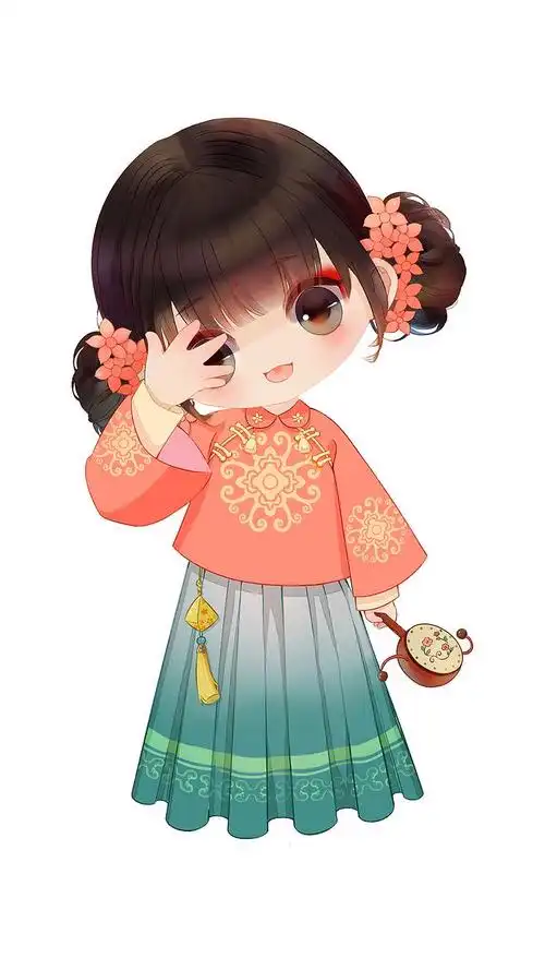 08:54:35q版人物 小姐姐 汉服古风元素布偶娃娃该采集也在以下画板