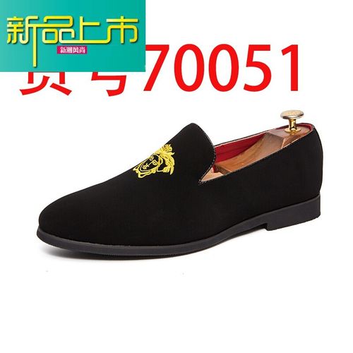 夏季豆豆鞋男百搭个性社会潮流型师英伦小皮鞋一脚蹬鞋 70051人头像