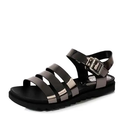 senda/森达2017夏季时尚舒适休闲平跟女凉鞋g3j09bl7