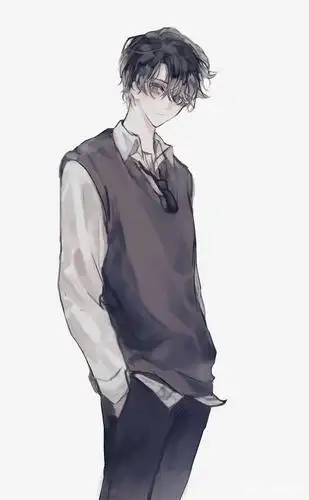 二次元动漫 帅帅的男学长