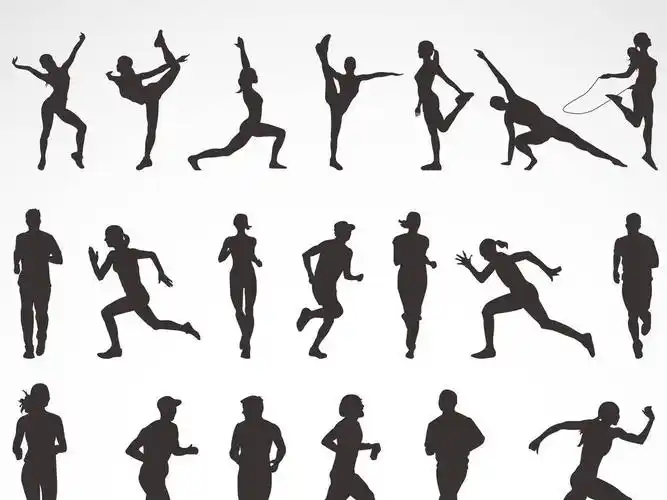 多款健身运动剪影矢量图标图形图片下载ai素材 装饰图案