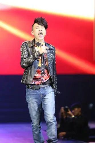 丁丁优雅镂空装艳惊四座 张玮飙换发型一身铆钉(图)