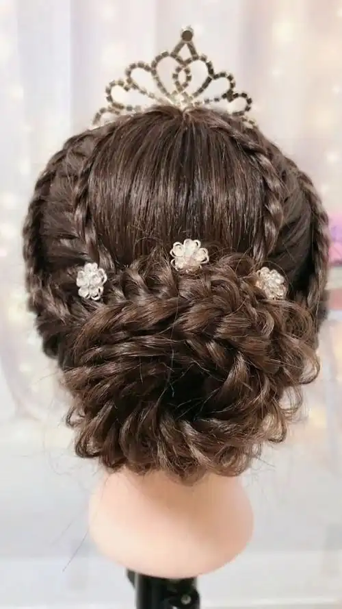 日常#盘发#编发#造型#热门#韩式