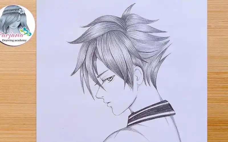 素描动漫人物篇适合初学者的动漫教程画一个酷气的男孩侧面像