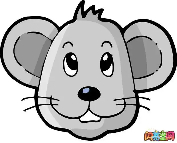 老鼠头的简笔画如何画