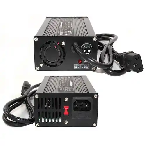 充电器弘孚24v10a294v锂电池电动车铁锂292v快充铝合金电动车充电器