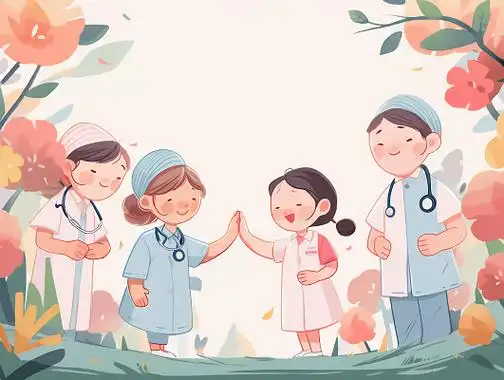 医疗服务人员医护人员卡通