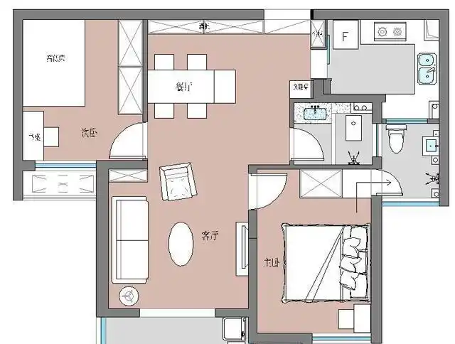 80平的小户型也可以拥有阳光和浪漫专属于新婚夫妇的装修模板