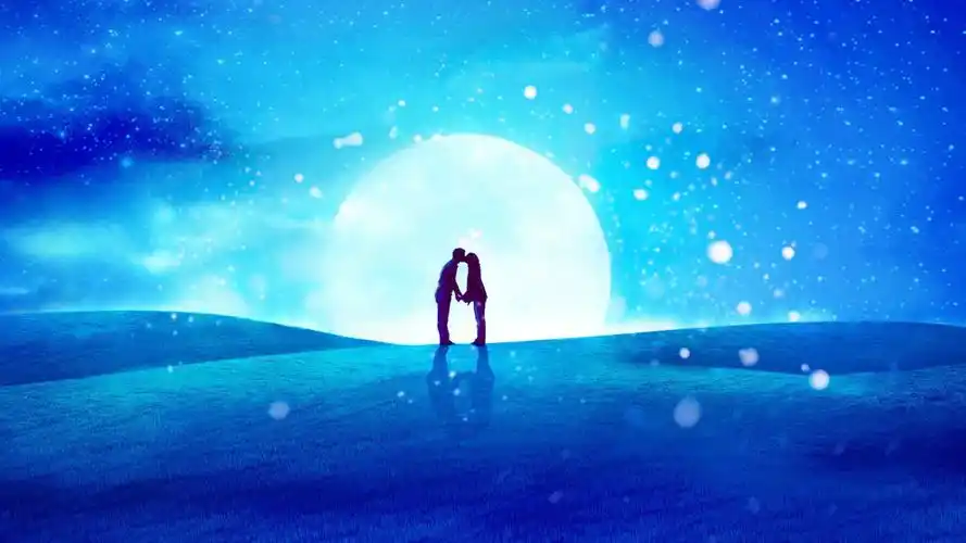 亲吻爱情壁纸 _ 图片网