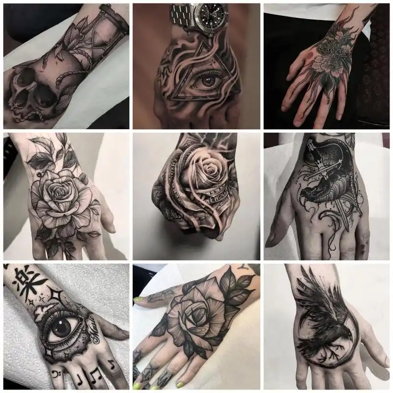 适合手背上的各种纹身图案分享 手背纹身