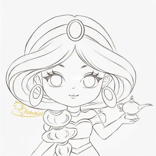 q版头像迪士尼系列之茉莉公主