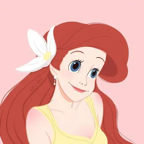 wechat小美人鱼爱丽儿动漫头像