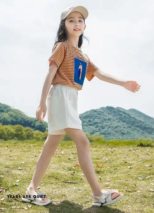 迪士尼官方同款女孩子衣服夏季中童女装11岁小孩子套装夏天9一12岁