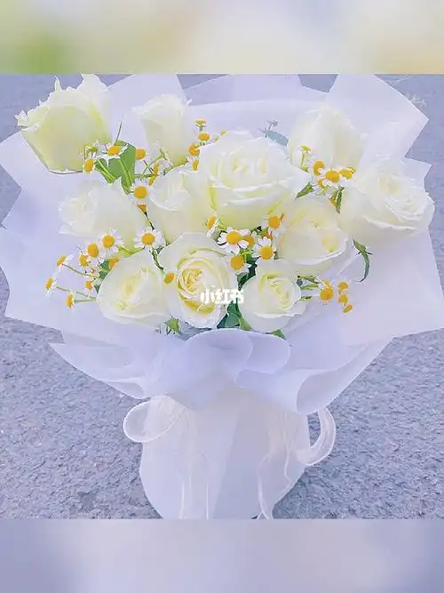 白玫瑰花束