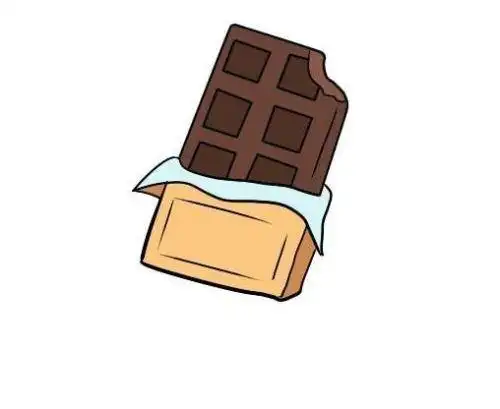 带颜色巧克力简笔画画法简单又漂亮巧克力简笔画怎么画