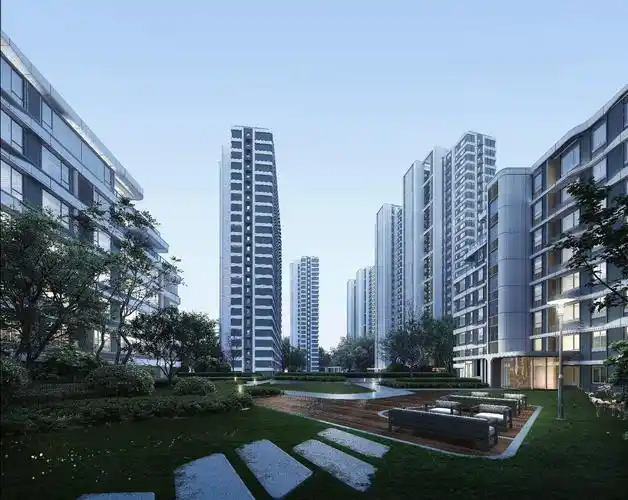 建筑效果图制作3d模型vrar渲染su模型漫游动画鸟瞰效果图商业氛围