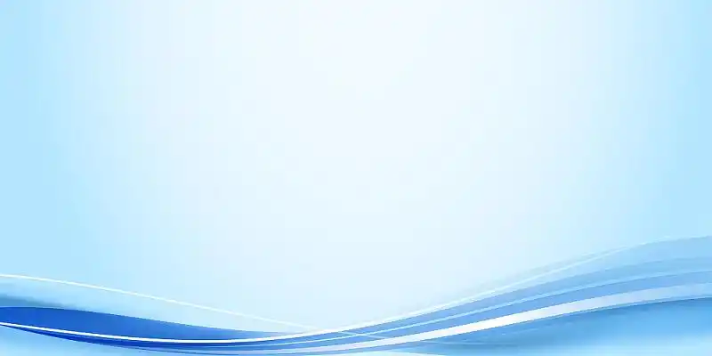 蓝色渐变简约线条曲线流体展板背景