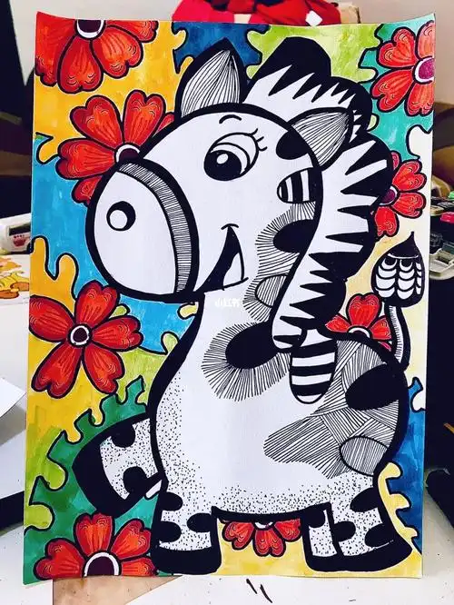 《斑马斑马》适合5-7岁小朋友的创意画!