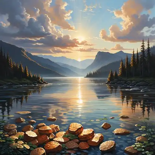 招财聚财好运微信头像🍀|山水风光连连好运