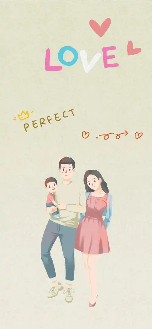 一家三口暖心文案适合晒一家人的幸福句子温馨一家壁纸