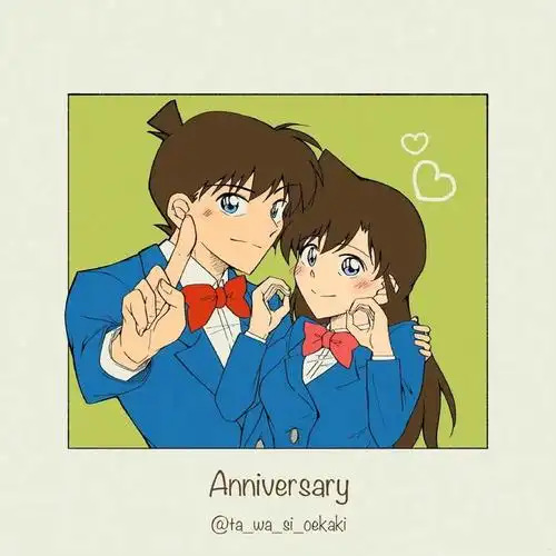 工藤新一毛利兰小情侣的约会日常twitawasioekaki