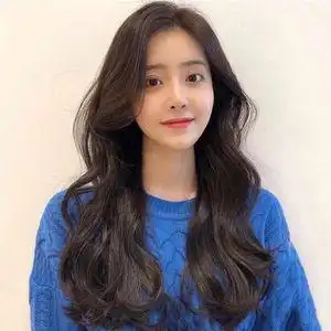 假发女长发自然全头套式中分无刘海长卷发大波浪空气刘海时尚蓬松